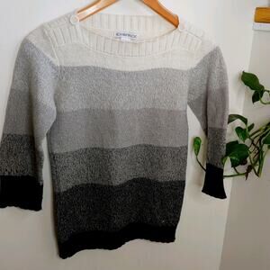 ExOfficio Wool Blend Striped Sweater, Small